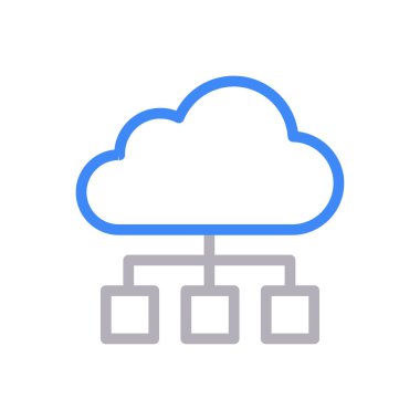 hesaplama vektörü renk çizgisi simgesi