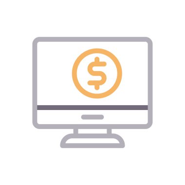 çevrimiçi vektör renk çizgisi simgesi