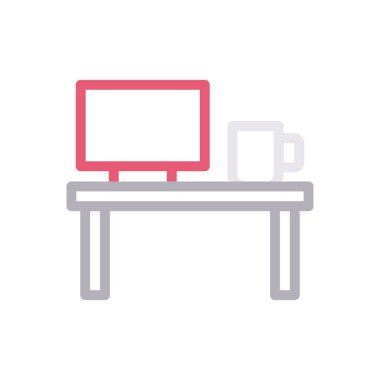 bilgisayar vektörü renk çizgisi simgesi