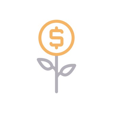 kar vektörü renk çizgisi simgesi