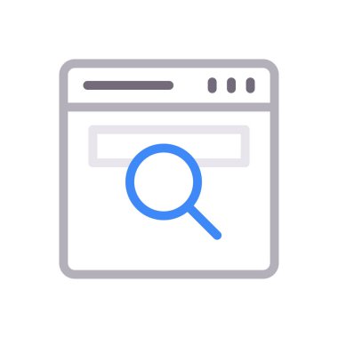 Web sayfası renk çizgisi simgesi