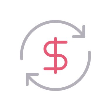 Adres vektör renk çizgisi simgesi