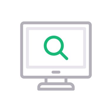 tarayıcı vektör renk çizgisi simgesi