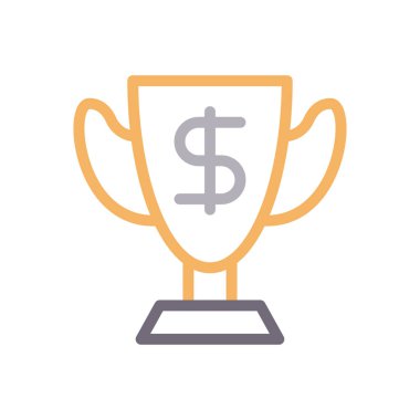 başarı vektör renk çizgisi simgesi