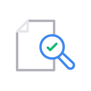 dosya vektör renk çizgisi simgesi