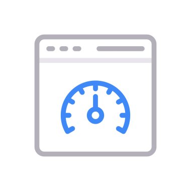 hız vektör renk çizgisi simgesi