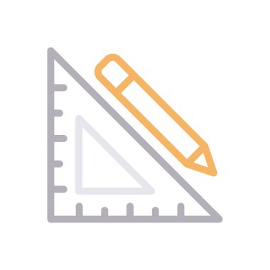 vektör renk çizgisi simgesini ölç