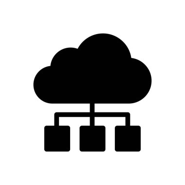 hesaplama vektörü glyph düz simgesi