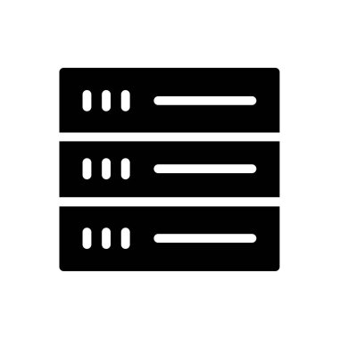 veritabanı vektör düz simgesi