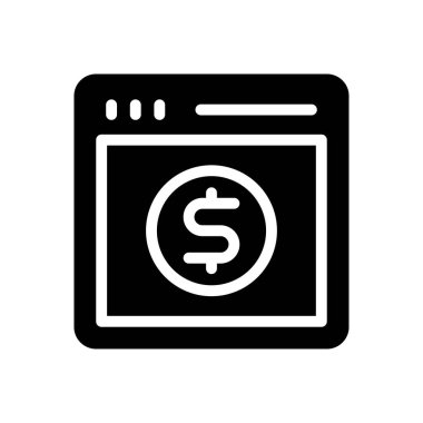 Web vektör simgesi düz simgesi