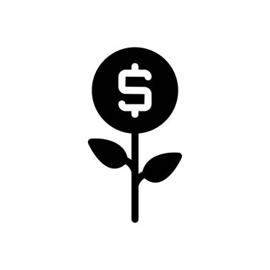 profit  vector glyph flat icon