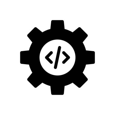 Geliştirme vektörü düz simgesi