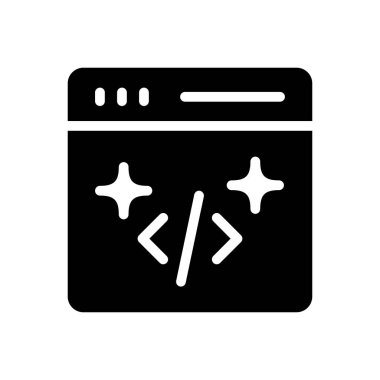 Geliştirme vektörü düz simgesi