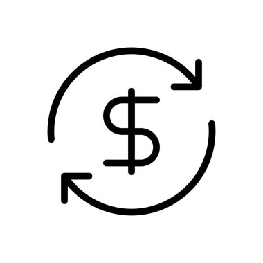 Adres vektörü ince çizgi simgesi