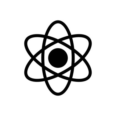 atom vektörü düz simgesi