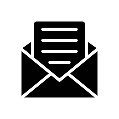 ileti vektörü düz simgesi