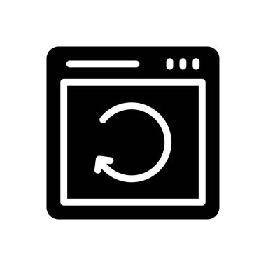 Web sayfası vektör simgesi düz simgesi