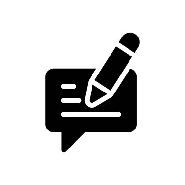 metin vektörü düz simgesi