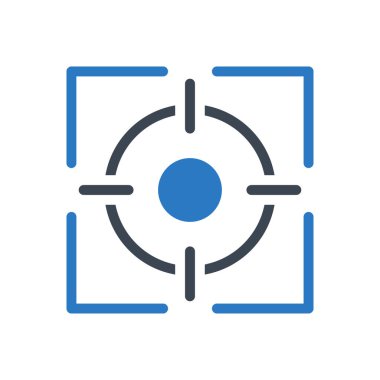 odak vektörü renk simgesi