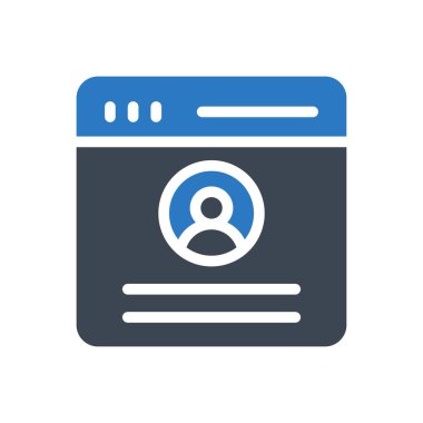 profil vektör renk simgesi