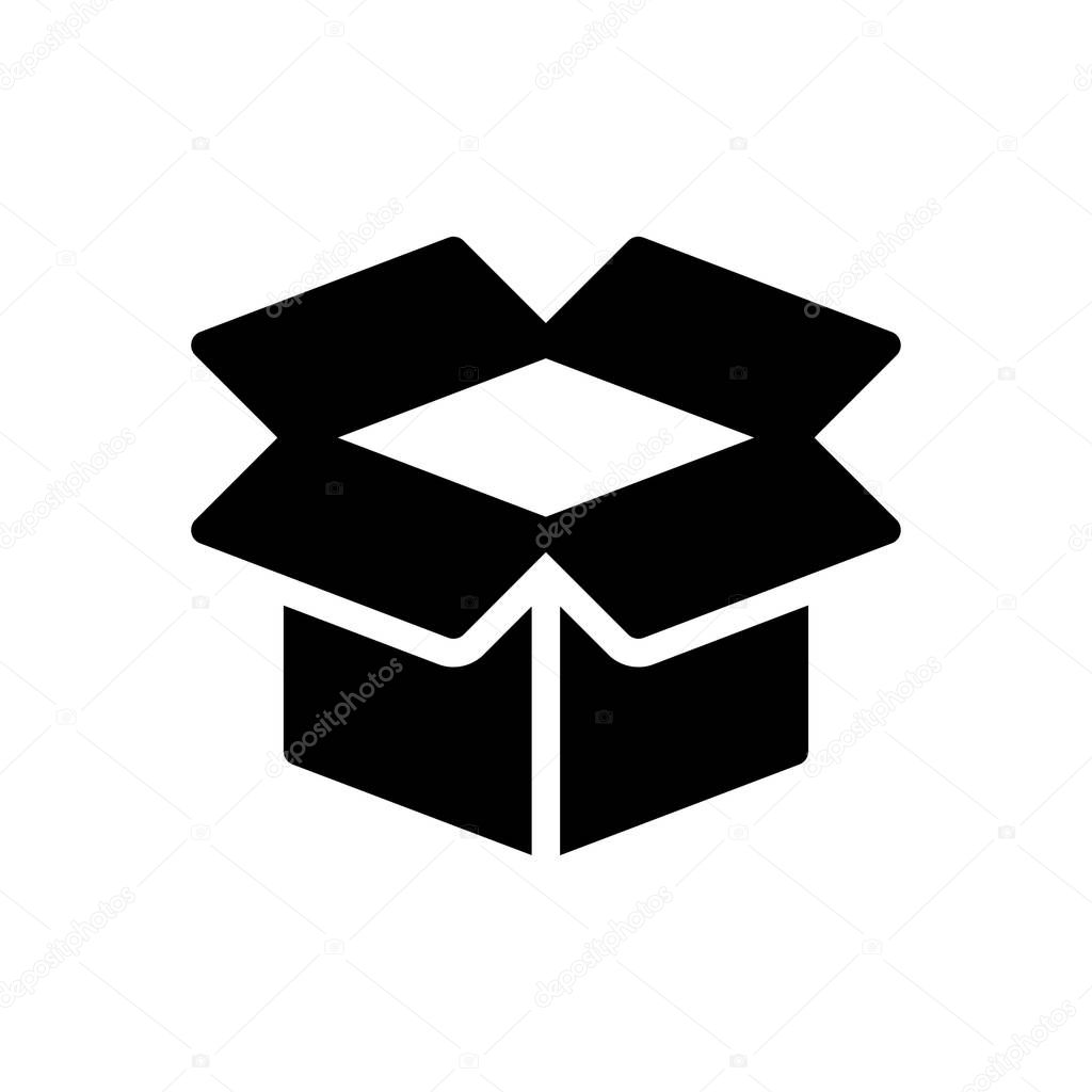 box  vector glyph flat icon