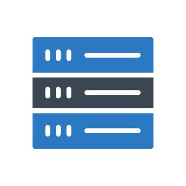 veritabanı vektör renk simgesi