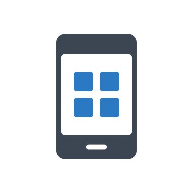 uygulamalar vektör renk simgesi