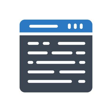 Web sayfası vektör renk simgesi