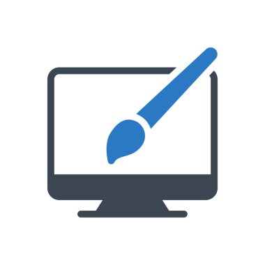 ekran vektörü renk simgesi