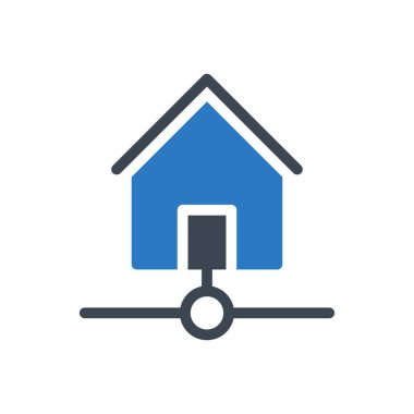 ev vektörü renk simgesi