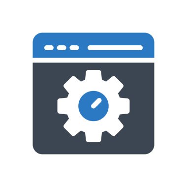 Web sayfası vektör renk simgesi