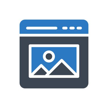 Web vektörü renk simgesi