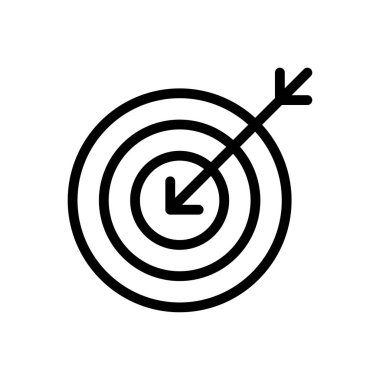 hedef vektör ince çizgi simgesi