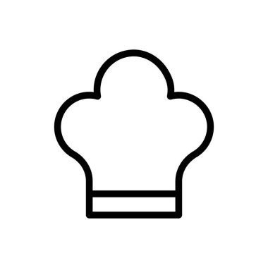 vektör ince çizgi simgesini pişir