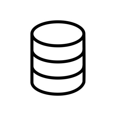 sunucu vektörü ince çizgi simgesi