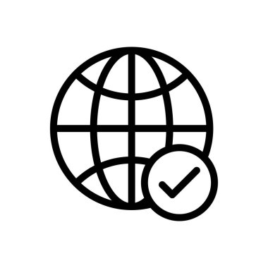 çevrimiçi vektör ince çizgi simgesi