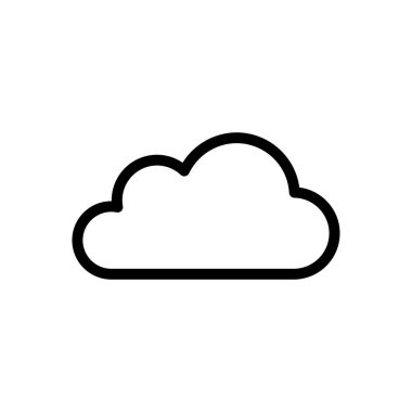 depolama vektörü ince çizgi simgesi