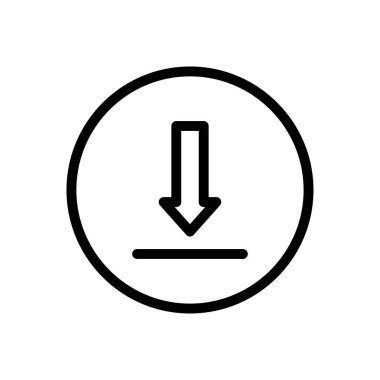 vektör ince çizgi simgesini kaydet