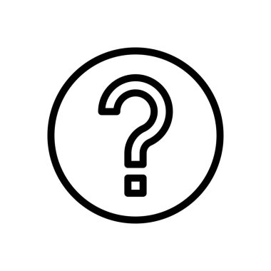 yardımcı vektör ince çizgi simgesi