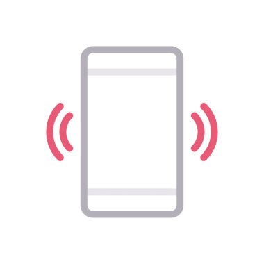 zil vektörü renk çizgisi simgesi