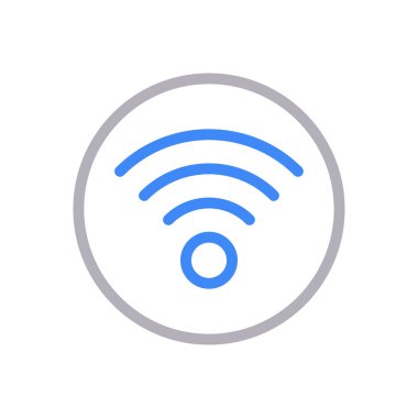 kablosuz vektör renk çizgisi simgesi