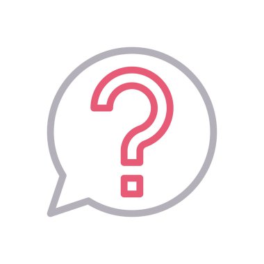 yardımcı vektör renk çizgisi simgesi