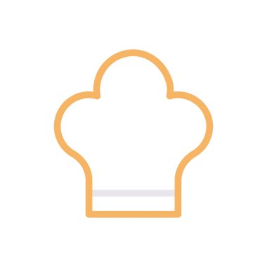 pişirme vektörü renk çizgisi simgesi