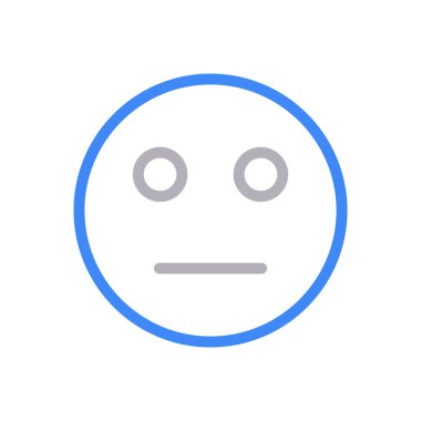 üzgün vektör renk çizgisi simgesi