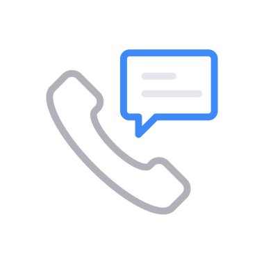 telefon vektörü renk çizgisi simgesi