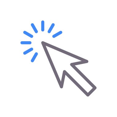 imleç vektör renk çizgisi simgesi