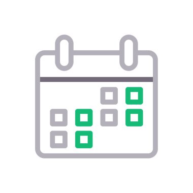 tarih vektör renk çizgisi simgesi