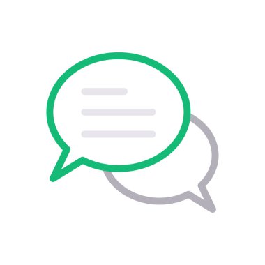 tartışma vektörü renk çizgisi simgesi