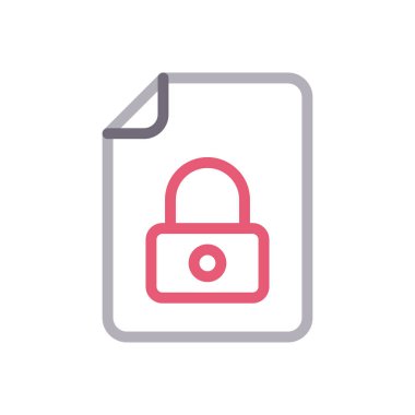 dosya vektör renk çizgisi simgesi