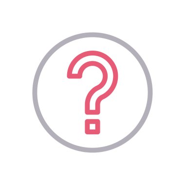 yardımcı vektör renk çizgisi simgesi